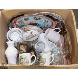 #46- CURRIER & IVES COFFEE MUGS /MIS PLATES &
