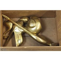 LOT OF 4 BRASS BIRDS