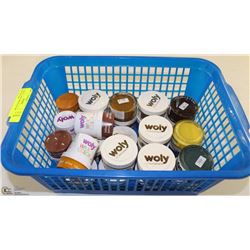 25 WOLY SHOE PRODUCTS MOSTLY SHOE POLISH