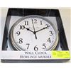 Image 1 : HERALD AND BARNES WALL CLOCK NEW  SILVER FRAME