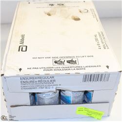 CASE OF ENSURE MEAL SUPPLEMENTS STRAWBERRY BB APR