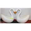 Image 1 : PAIR OF NEW VINTAGE 16" SWAN PLANTERS