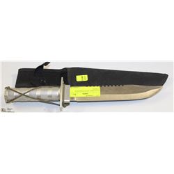BUCK KNIFE WITH STORAGE IN HANDLE