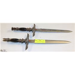 2 DECORATIVE EGYPTIAN KNIVES