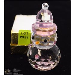 SWAROVSKI CRYSTAL SNOWMAN GIRL