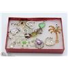 Image 1 : BOX FILLED WITH VINTAGE PENDANTS