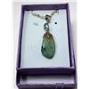 Image 1 : #21 - SOFT GREEN NATURAL AGATE PENDANT