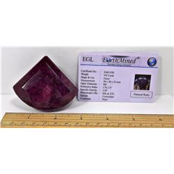 #10 - MASSIVE 932 CT NATURAL RUBY GEMSTONE
