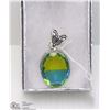 Image 1 : 122-BI-COLOR TOURMALINE PENDANT