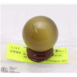 #126 TIGER EYE QUARTZ CRYSTAL SPHERE BALL