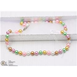 205-SEA SHELL PEARL NECKLACE 15"