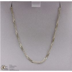 .925 SILVER TWIST NECKLACE - 20" CHAIN
