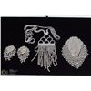 Image 1 : FASHION CZ NECKLACE, BROACH AND CLIP ON DANGLE