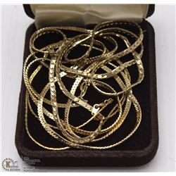 LOT OF 3 GOLD PLATED CHAINS