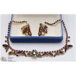 FASHION GOLD PLATED PURPLE & MULTI-COLOR