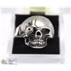 Image 1 : MEN'S HEAVY STAINLESS STEEL SKULL RING SZ10