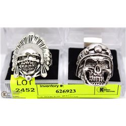 LOT OF 2 BIKER RINGS