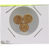 Image 1 : LOT OF 3 MINI GOLD COINS