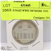 Image 1 : GERMAN NAZI WWII 100 MARK 1933 COIN