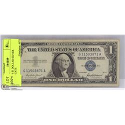 1957 USA $1 DOLLAR SILVER CERTIFICATE