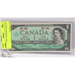 CENTENNIAL CANADIAN $1 DOLLAR BILL
