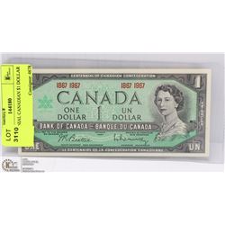 CENTENNIAL CANADIAN $1 DOLLAR BILL