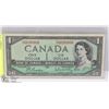 Image 1 : 1954 CANADIAN $1.00 BANK NOTE
