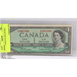 1954 CANADIAN $1 DOLLAR BILL