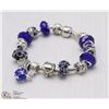 Image 1 : BLUE THEME PANDORA STYLE BRACELET