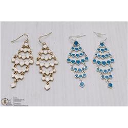 LOT WITH 2 NEW FASHION EARRINGS