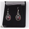 Image 1 : 142-ROYAL RED GARNET GEMSTONE EARRINGS