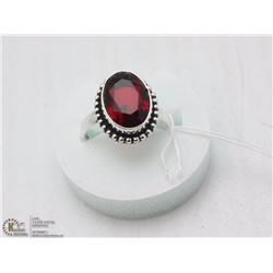 143-ROYAL RED GARNET GEMSTONE RING