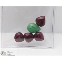 44-NATURAL EMERALD & RUBY 47.5CT