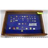 Image 1 : 41 OLYMPIC PINS FRAMED DISPLAY