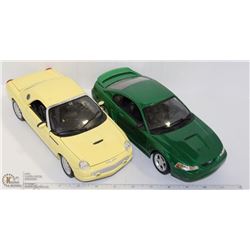 LOT OF TWO 1:18 SCALE DIE CAST CARS