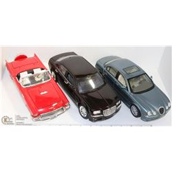 LOT OF THREE 1:18 DIE CAST CARS