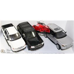 LOT OF FOUR 1:18 SCALE DIE CAST CARS