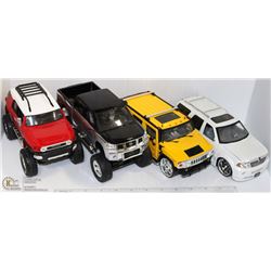 LOT OF FOUR 1:24 SCALE DIE CAST TRUCKS