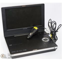PORTABLE TOSHIBA DVD PLAYER WITH BATTERY PACK