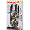 Image 1 : NEW KITCHEN AID LARGE 3 PIECE BBQ TOOL SET
