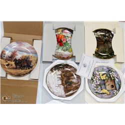 5 ASSORTED THE BRADFORD EXCHANGE COLLECTORS PLATES