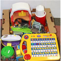 2 BOXES OF ASSORTED KIDS TOYS