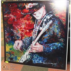 DIGITAL REPRODUCTION OF STEVIE RAY VAUGHAN 48X48,