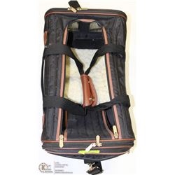 BLACK PET CARRIER W/ PILLOW