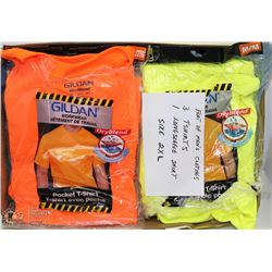 FLAT OF 2XL MENS CLOTHES INCL 3 TSHIRTS, 1 LONG