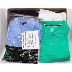 FLAT OF MEDIUM MENS CLOTHES INCL 1 LONG SLEEVE
