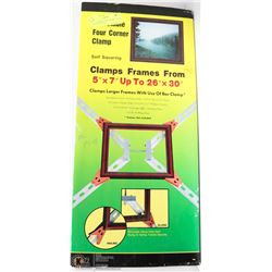 ADJUSTABLE FOUR CORNER CLAMP SELF SQUARING
