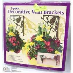 2PK DECORATIVE WALL BRACKETS