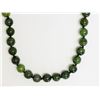Image 1 : #1-STERLING SILVER NEPHRITE JADE NECKLACE