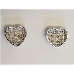#12-STERLING SILVER DIAMOND (0.06CT) HEART